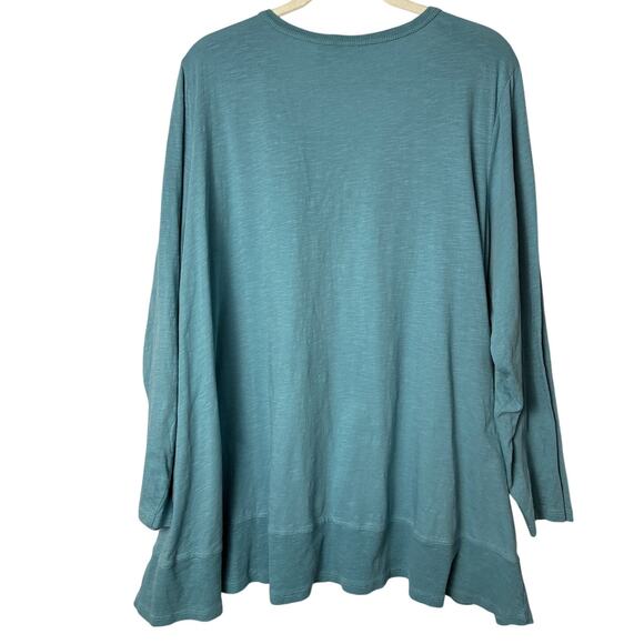 Lot of 2 Logo by Lori Goldstein Tunic Tops Womens 3X Blue Purple Pockets - Picture 4 of 10